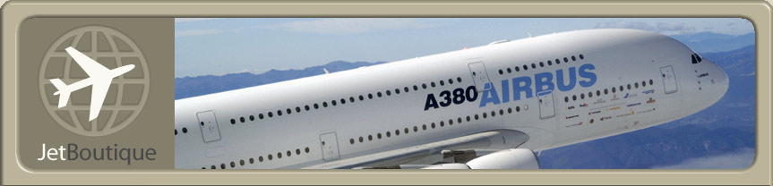 Site Logo and Airbus A380 Jet