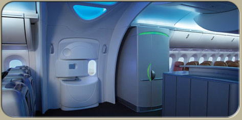 787 Dreamliner cabin interior