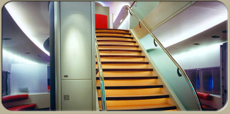 A380 staircase to upper deck A380 staircase to upper deck