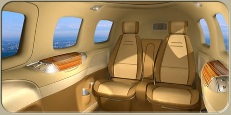 PiperJet rear cabin